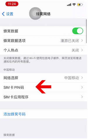 茶山镇苹果14维修网分享如何给iPhone14的SIM卡设置密码 